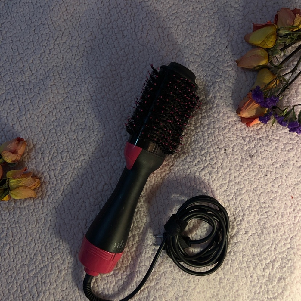 Pink and Black Hair Styling Brush